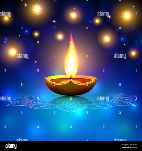 Happy Diwali Festive Illustration Diwali Greeting Card Design