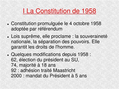 Ppt Les Institutions De La Ve République Powerpoint Presentation Free Download Id603827