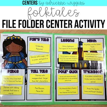 Folktales File Folder Center By Adrienne Wiggins Tpt