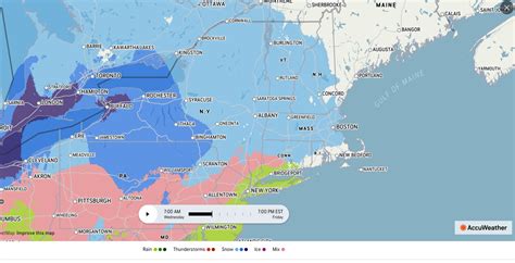 New York snow: AccuWeather graphics show timing of upcoming winter ...