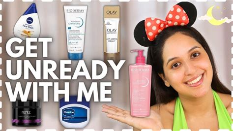 Get Unready With Me Using My Night Time Skincare Routine For Dry Skin Youtube