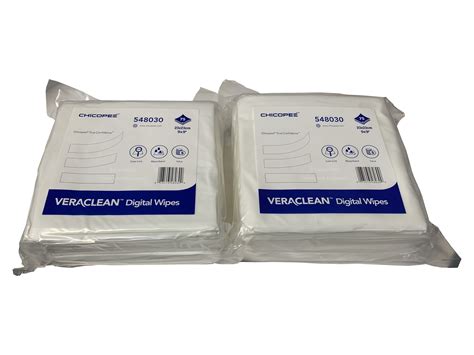 Chicopee Veraclean Digital Wipe White 9 X9 Case Of 150 Wipes Flat