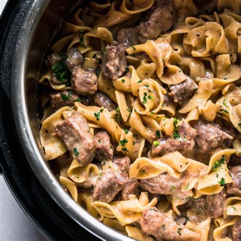 The Best The Best Easy Instant Pot Beef Stroganoff Recipe Platings