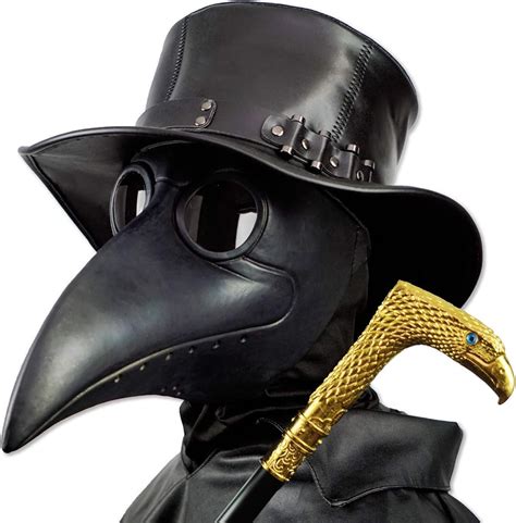 Halloween Cos Plague Doctor Crow Beak Mask Costume Cosplay