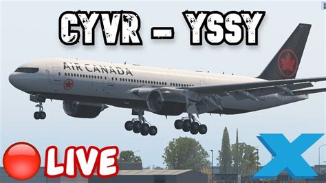 X Plane Live Vatsim Air Canada Trans Pacific Ops Flightfactor