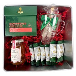 Geschenkset Kaminfeuer Mit Tea Diamonds Und Teeglas Von Eilles Und