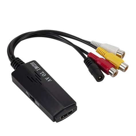 Hdmi Female To 3 Female Rca Video Audio Av Cable Adapter For 1080p Hdtv