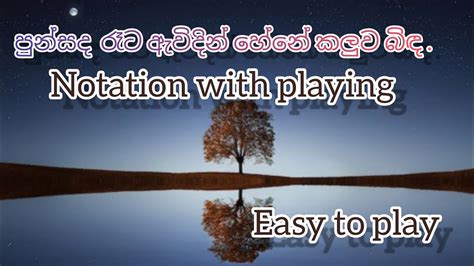 Punsada Rata Awidin පුන්සද රෑට ඇවිදින් Notation With Playingස්වර ප්