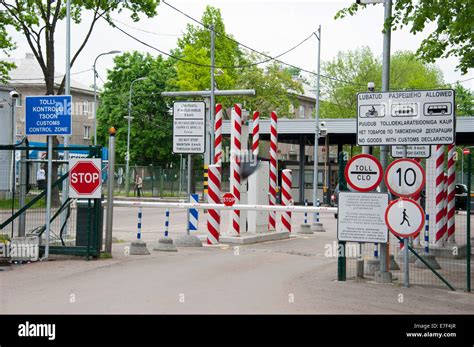 Estonian border with Russia, Narva, Estonia, Baltic States Stock Photo ...