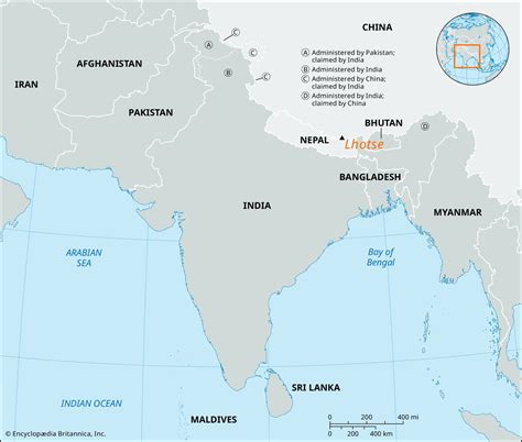 Lhotse | Nepal, Map, & Facts | Britannica