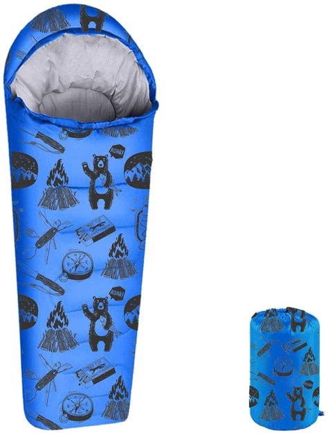 Anj Outdoors Youth And Kids Sleeping Bag 4 Season Indooroutdoor Boys