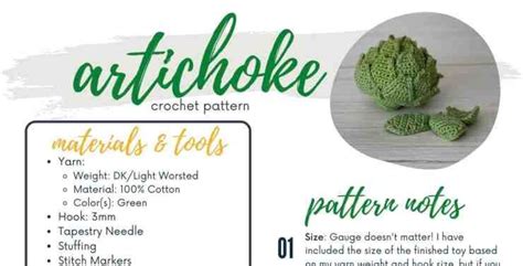 Artichoke Free Crochet Pattern Off The Beaten Hook