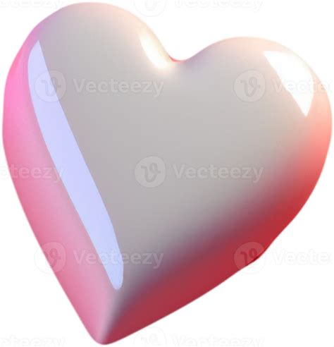 Shiny 3d Heart Symbolizing Love And Romance 17418640 Png