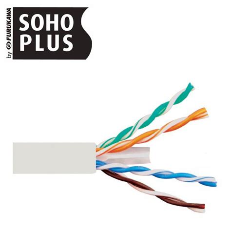 Cabo De Rede Cat6 Soho Plus Furukawa Branco 80 Metros