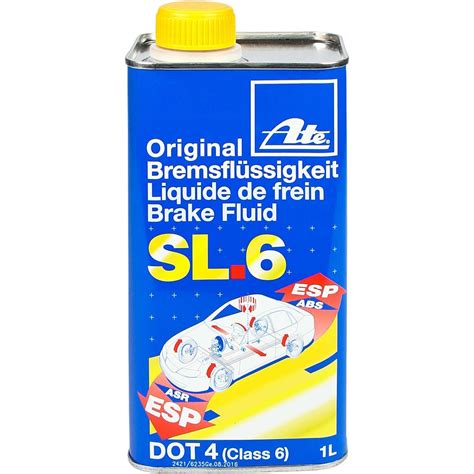 Ate Sl6 Dot 4 Low Viscosity Brake Fluid 1 Liter Never Ending Details