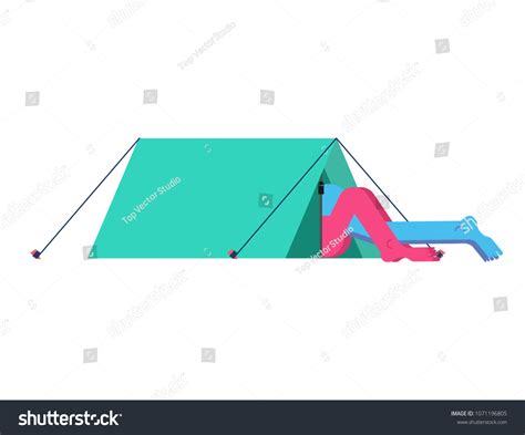 Sex Tent Man Woman Campaign Booth Stock Vector Royalty Free 1071196805