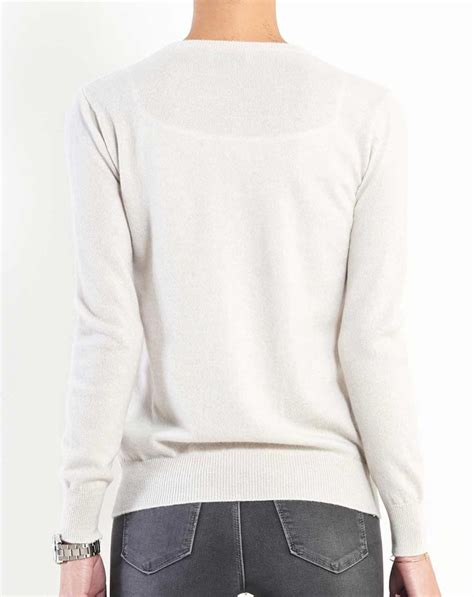 Pure Cashmere Crew Neck Cardigan Maisoncashmere