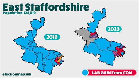 Election Maps UK On Twitter East Staffordshire Result LE2023 LAB