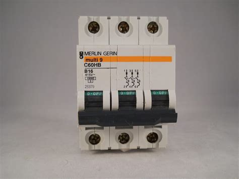 Merlin Gerin Mcb Triple Pole Phase Breaker Type B A C Hb