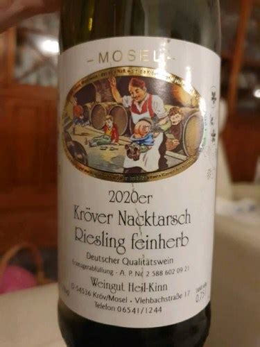 Heil Kinn Kröver Nacktarsch Riesling Feinherb Vivino US