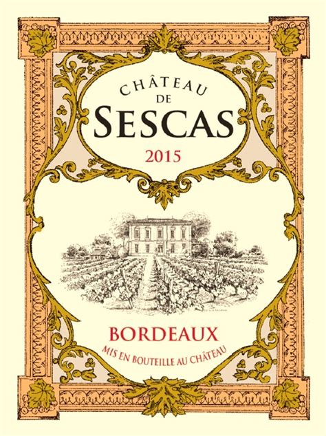 Ch Teau De Sescas Aoc Bordeaux Red Technical Sheet