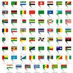 Push Buttons With African Countries Flags Stock Vector Image By