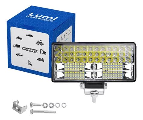 Kit Farol De Milha Super Led W V Auxilar Off Road