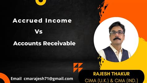 Accrued Income Vs Account S Receivable Youtube