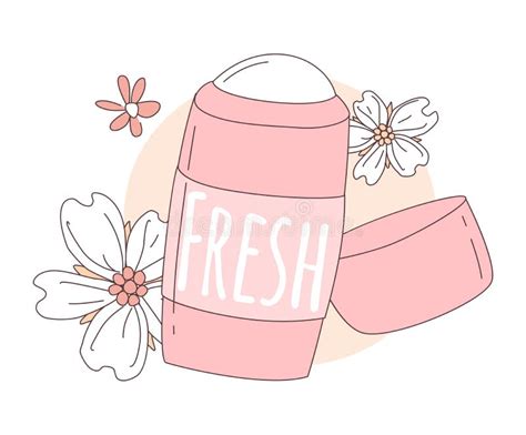 Women Deodorant For Girls Pink Color With Flowers Inscription Fresh