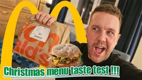 Trying Mcdonalds Christmas Menu Vlogmas Day Youtube