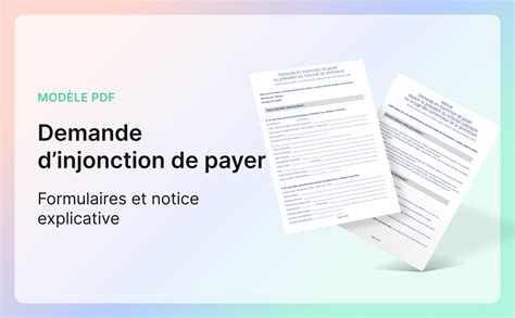 Formulaire De Demande En Injonction De Payer