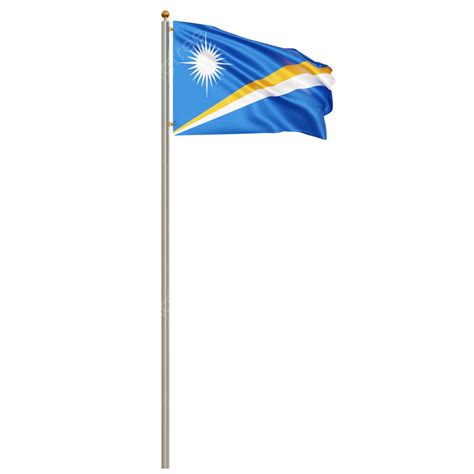 Marshall Islands Flag With Pole, Marshall Islands Flag Waving, Marshall ...