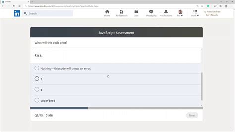 Linkedin Javascript Assessment Youtube