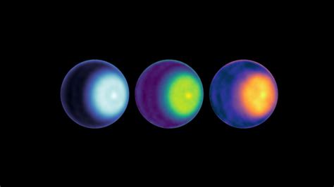 The north pole of Uranus has a stormy vortex. We just saw it for 1st ...