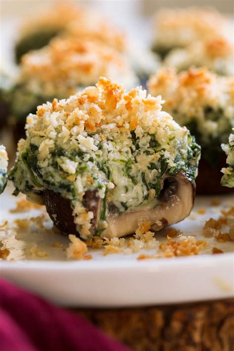 Stuffed Mushrooms With Spinach And Cheese Cooking Classy