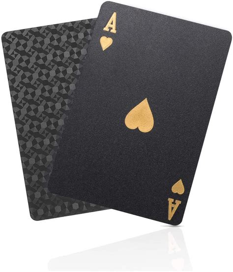 Solarmatrix Black Diamond Waterproof Playing Cards Novelty Hd1 Deck