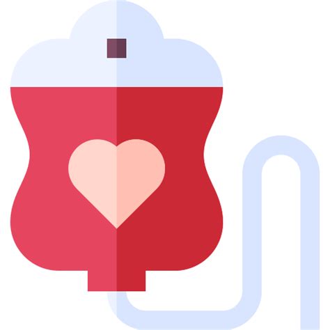 Blood Transfusion Basic Straight Flat Icon