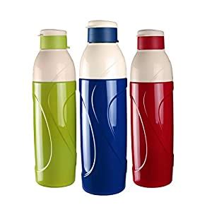 Cello Puro Classic Plastic Water Bottle Set 900ml Set Of 3 Assorted