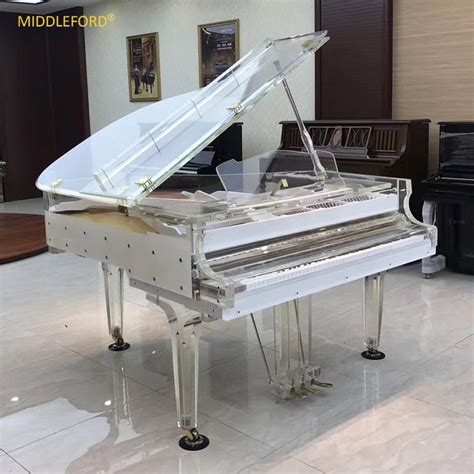 Middleford Clear Acrylic Baby Grand Piano For Sale Gp A With Led