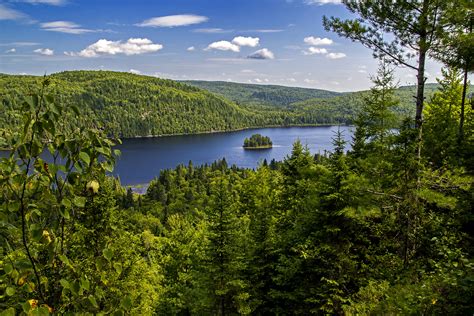 canada, Parks, Forests, Lake, Sky, Scenery, At, Mauricie, Park, Quebec ...