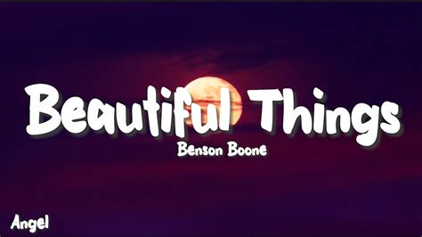 Benson Boone Beautiful Things Lyrics Youtube