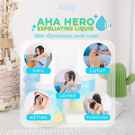 Brighty Aha Hero Exfoliating Liquid Serum Pencerah Ketiak Jerawat