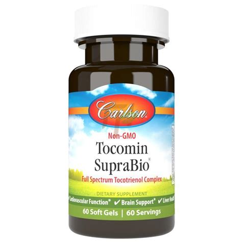 Tocomin Suprabio [Full Spectrum Tocotrienol complex] (60 softgels ...