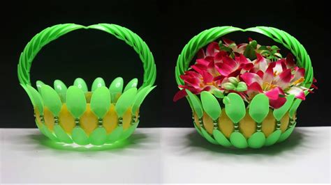 Ide Kreatif Vas Bunga Dari Sendok Plastik Bekas Plastic Spoons Flower