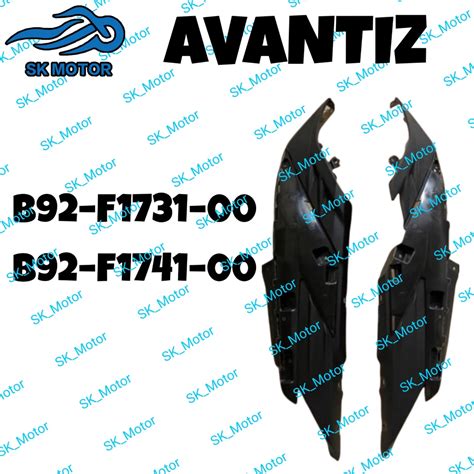 Yamaha Ego Avantiz Original Inner Cover Full Set Kaver Hitam Meter Tank