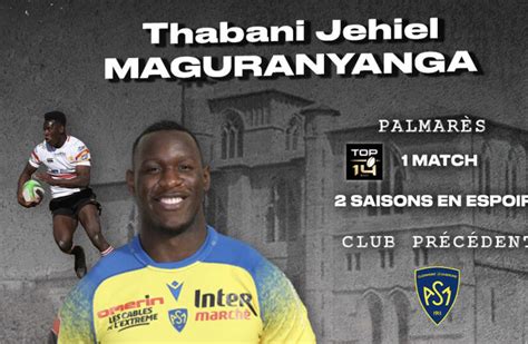 Valence Romans Dr Me Rugby Vrdr Tj Maguranyanga Rejoint Les Damiers