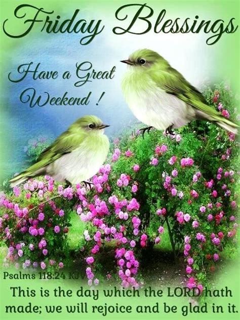 Green Birdy Friday Blessings Pictures Photos And Images For Facebook