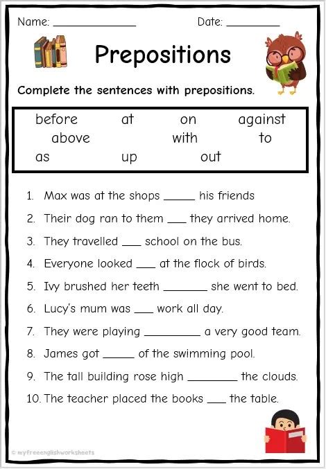 Prepositions Of Time English Esl Worksheets Pdf Doc Worksheets