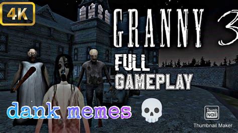 Playing As Grandpa Slenderman Evil Nun And Slendrina In Granny 3