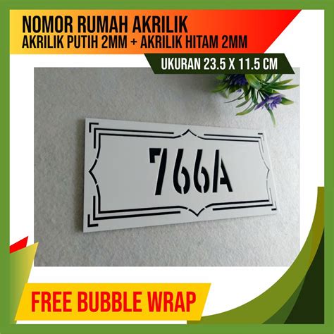 Jual NOMOR RUMAH AKRILIK NOMOR KAMAR AKRILIK NOMOR RUMAH TEMPEL